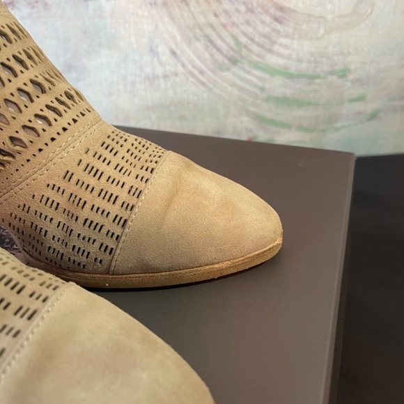 Vince Camuto Niranda Suede Perforated Bootie - Picture 3 of 8